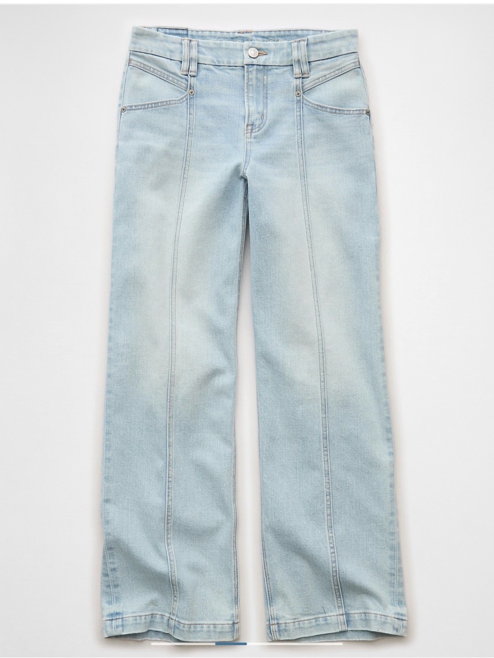 AE Curvy High-Waisted Stovepipe Jean in Faded Light